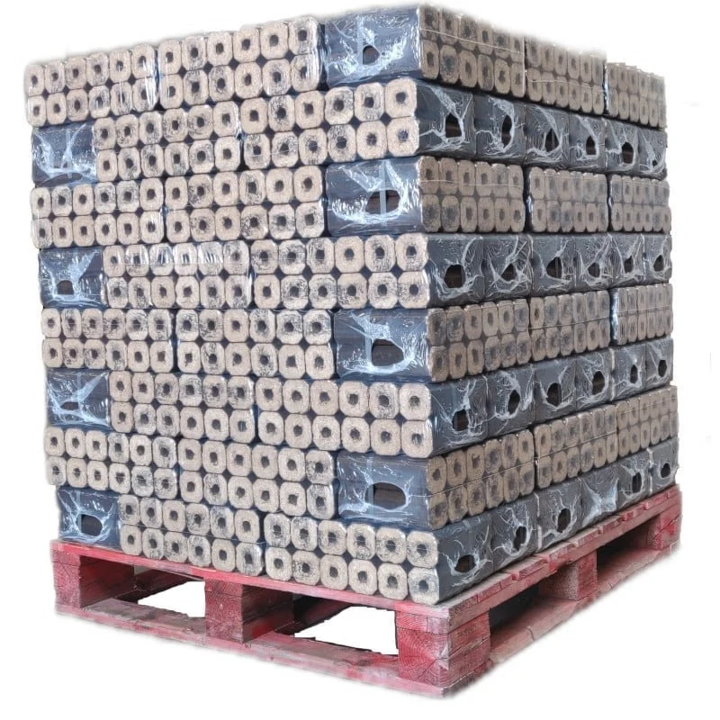 Palette de briquettes à trou central