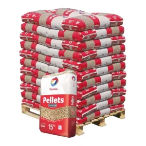 Palette de sacs de granulés Total Premium