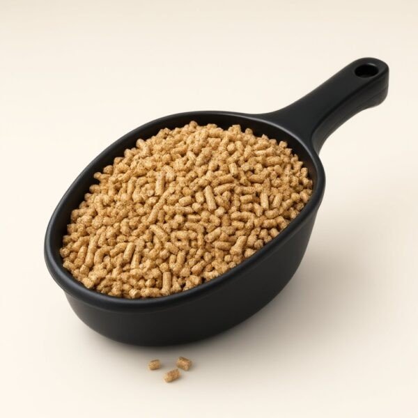 Paletta per pellet piena di pellet di legno