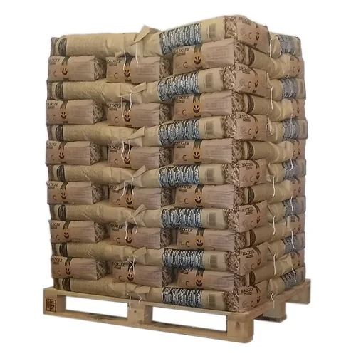 Palette de sacs de granulés Badger