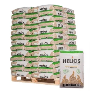 Palette de sacs de granulés Hélios