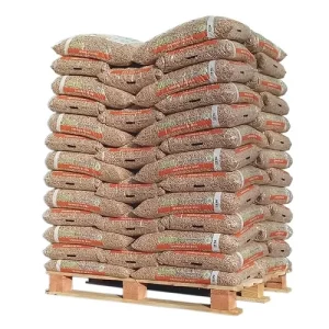 Palette de sacs de granulés Moulin Bois Énergie