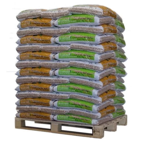 Palette de sacs de granulés Starforest