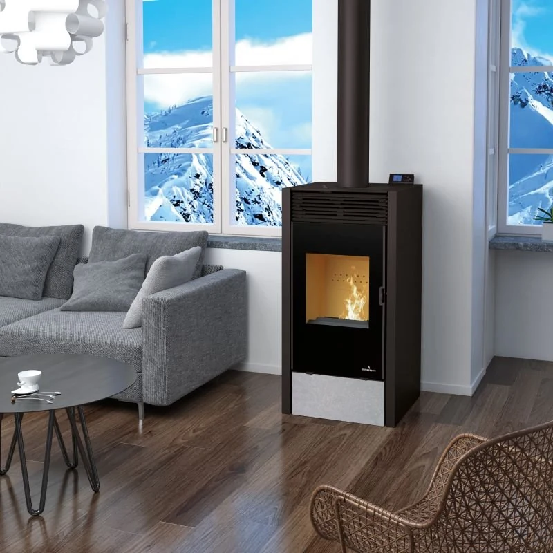 Poêle installé dans une pièce