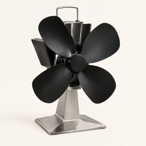 Ventilatore termico per stufa a 4 pale